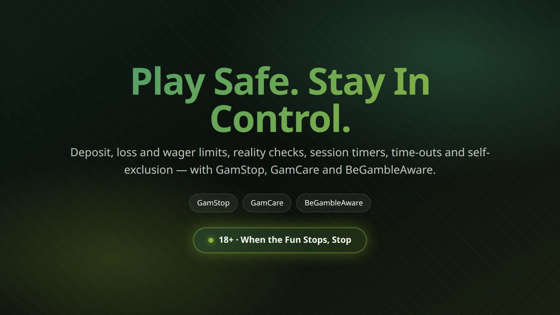 Responsible gambling tools at MrVegas casino