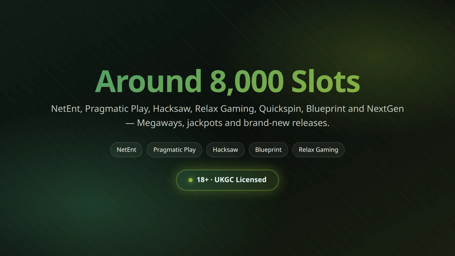 Mr Vegas slots library overview with Megaways, jackpot and fruit categories